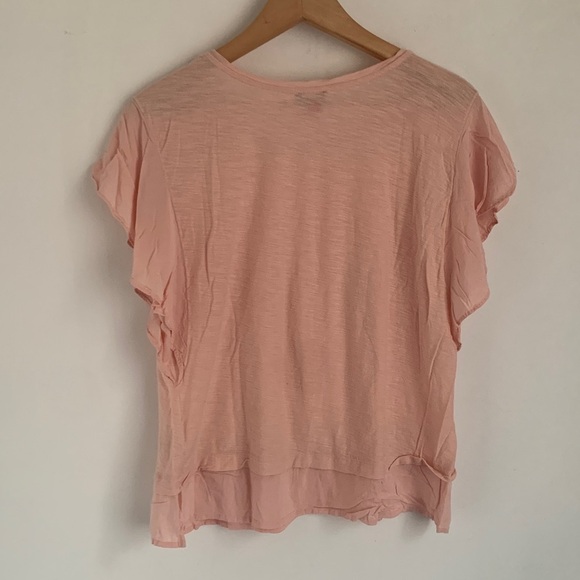 Vince Camuto Flutter Sleeve Tshirt Top - Picture 3 of 7